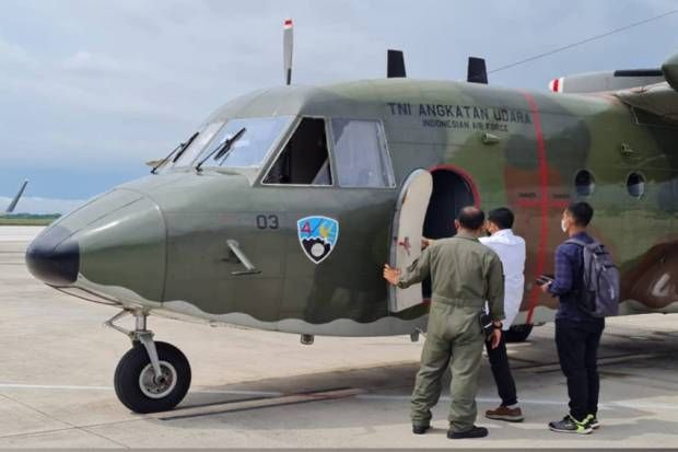 Dua Pesawat TNI AU Di Terjunkan ke Lokasi Sirkuit Mandalika Untuk Jadi Pawang Hujan